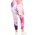 thumbnail image 3 of Women's Plus Size Casual Tie Dye and Solid Color Elastic Band Waist Active Leggings Pants S-3XL, 3 of 4