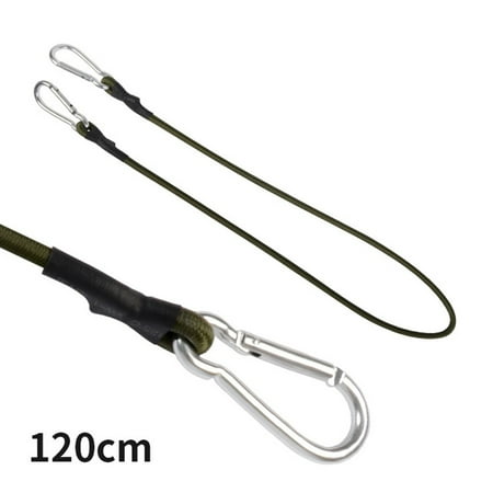 

DAMIFU 30/60/90/120cm Carabiner Bungee Cords Karabiner Hook Cables Strap Bungie Elastic 120cm