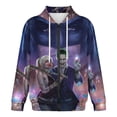 thumbnail image 4 of Unisex Harley Quinn Zip Up Hoodies 3D Printed Pullover Hooded Sweatshirt with Pocket for Mens Womens, 4 of 8
