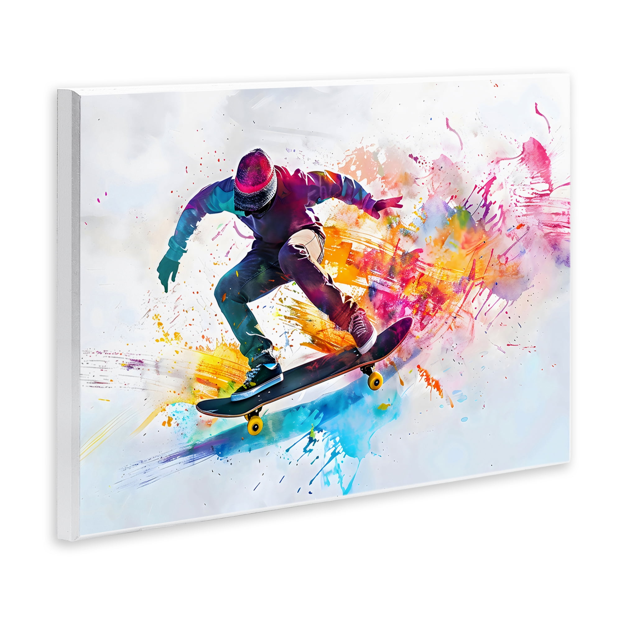 Stupell Industries Skateboarder in Motion Wall Plaque Art, design by Creative Studio