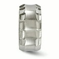 thumbnail image 3 of Edward Mirell Titanium Faceted Edge Brushed/Polished 12mm Concave Band Size 11 EMR260, 3 of 4