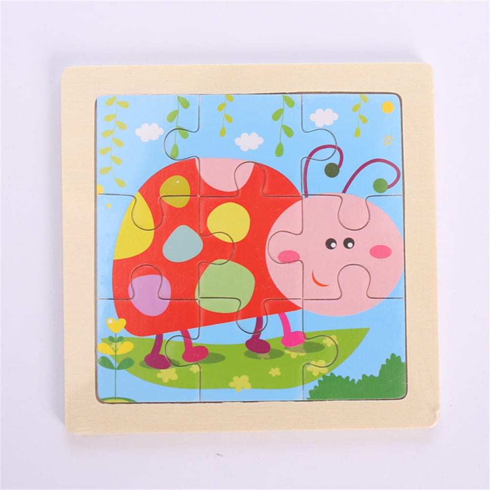 Wooden Jigsaw Puzzles, Animal Puzzle Games for Toddlers Kids 3 Years Old Preschool Educational
