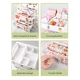 thumbnail image 5 of 1pc Large Capacity Desk Organizer With Multiple Drawers, Dustproof Transparent Design, Simple Storage Rack, Multi-Functional Desktop Shelf For Makeup, 5 of 5