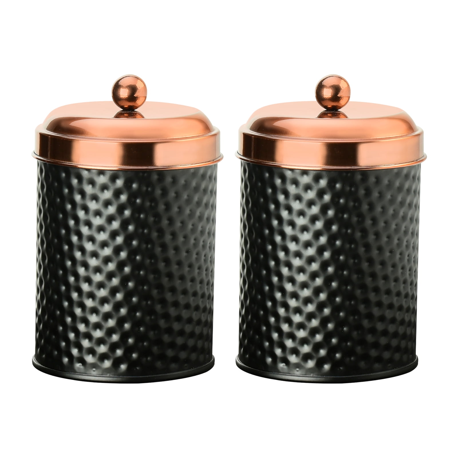 Ashby Copper Black Metal Canister SM, Set of 2