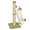 Green, variant on BORGEBY 33 Inch Cat Scratching Post, Natural Sisal Rope Cat Scratcher with Hanging Ball Toy for Indoor Cats and Adults ,Beige