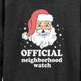 thumbnail image 3 of Instant Message - Santa Neighborhood Watch Christmas - Women's Lightweight French Terry Long Sleeve Shirt, 3 of 6