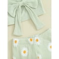thumbnail image 6 of Bagilaanoe 2pcs Toddler Baby Girl Pants Set Sleeveless Cami Tops + Flower Print Flare Trousers 12M 18M 24M 3T 4T 5T Kids Casual Clothes, 6 of 9