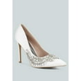 thumbnail image 2 of Ashlyn Rhinestones Embellished Satin Stiletto Pumps, 2 of 10