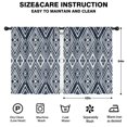 thumbnail image 2 of Blackout Kids Curtains,Blue Geometric Diamond Triangle Pattern Childrens Insulated Curtains Set Of 2,Bedroom Essentials,Toddler Room Decor 42x54in(106x137cm), 2 of 5