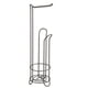 thumbnail image 1 of Piso de Acero Inoxidable de Pie Soporte de Rollos de Toallas de Papel Organizador de Soporte Estante de Papel HigiéNico Cesto de Almacenamiento Vertical para BañO, 1 of 5