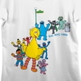 thumbnail image 2 of Sesame Street Character Line-Up Women's White Crew Neck Short Sleeve T-shirt-XXL, 2 of 4