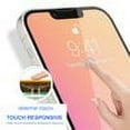 thumbnail image 6 of FIEWESEY for iPhone 14 Tempered Glass Screen Protector,9H Hardness Anti-Fingerprint High Definition Tempered Glass Screen Protector for iPhone 14-2 Pcs, 6 of 7