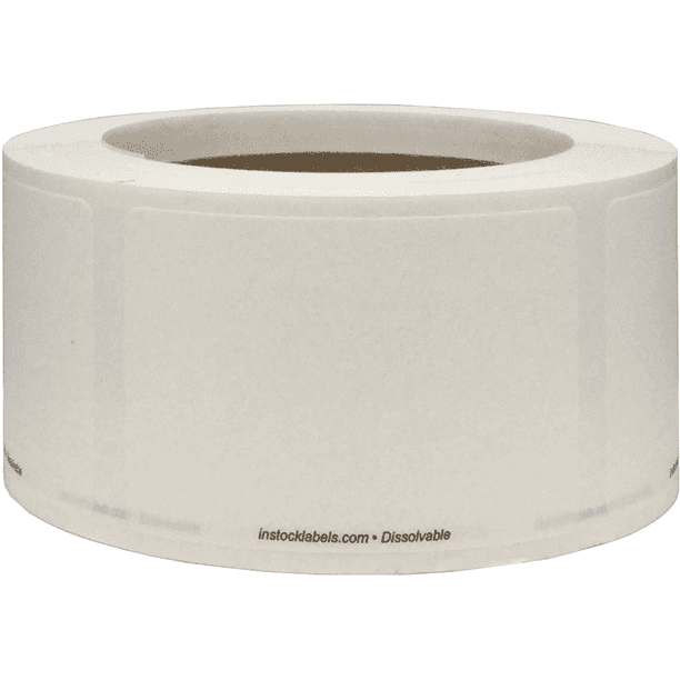 Dissolvable Blank Shelf Life Labels For Food Rotation Prep 2 x 3 Inch