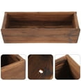 thumbnail image 3 of Wooden Flower Planters Patio Planters Flower Pots Plant Pot for Garden, 3 of 6