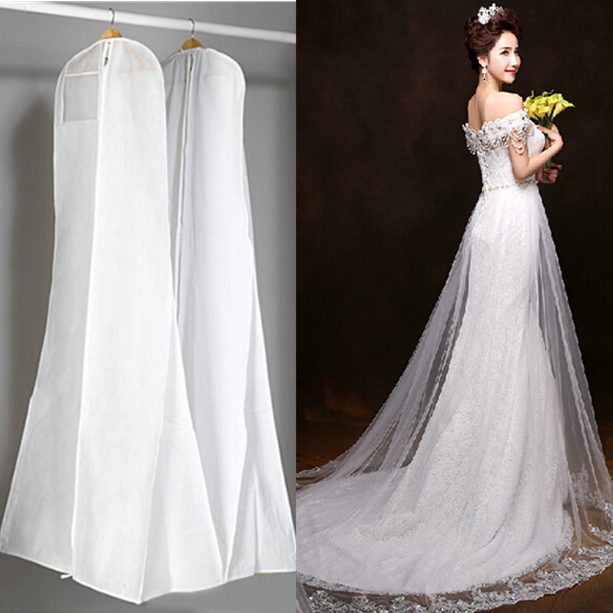 71 inch Wedding Dress Gown Garment Bag 