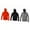 Black / Red / Mix Grey, variant on Blank Activewear, Pack of 3 Men's Hoodie Mock Neck, Kangaroo Pocket, Fleece 100% polyester