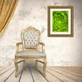 thumbnail image 3 of Grayscale 19x24 Gold Ornate Wood Framed with Double Matting Museum Art Print Titled - Green Bloom I, 3 of 4