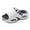 White, variant on Women's Men's Chunky Air Cushion Ortho Walking Slippers with Back Strap Comfortable Non Slip Cloud Pillow Thick Sole Water Sandals Outfoor for Plantar Fasciitis Black Size 10-10.5