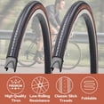 thumbnail image 2 of 2 Pack 27 X 1 1/4 Bike Tire 27 Inch Road Bike Tires 32-630 Folding Bead Replacement Bicycle Tire, 2 of 7