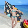 thumbnail image 7 of Dreamtimes Solar System Planet Beach Towel Quick Dry Absorbent Bath Towels Sandproof Lightweight Towel for Gym Yoga Sports Swimming 31x71in, 7 of 7