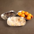 thumbnail image 3 of LMZM Retro Style House Letter Embossed Metal Plate Fruit Snack Food Storage Dish Tray, 3 of 7