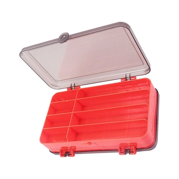 Bearachild Caja de almacenamiento de herramientas de pesca ABS, compartimento múltiple de Color sólido, cebo portátil, señuelo, herramientas Type2 NO2