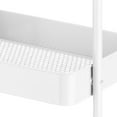 thumbnail image 5 of Whitmor 3-Tier Rolling Metal Cart - White, 5 of 5