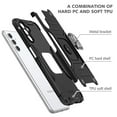 thumbnail image 4 of Xhy Samsung Galaxy A13 5G Case with Screen Protector Magnetic Ring Holder Kickstand Military Grade Full Body Double Layer Drop Protection Durable Detachable for Samsung Galaxy A13 5G Phone - Black, 4 of 9