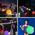 thumbnail image 4 of Light Up Beach Balls, Solar Floating Pool Lights, Solar Powered Color Changing Balls, Large LED Beach Ball with Remote Control, Glows-in-the-Dark Inflatable Pool Toys, 40cm, 4 of 5