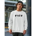 thumbnail image 2 of Sign Language Iv Sweatshirt Men -Emma Scarvey Designs, Male XX-Large, 2 of 4