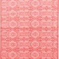 thumbnail image 1 of Ahgly Company Machine Washable Indoor Square Abstract Red Modern Area Rugs, 8' Square, 1 of 4