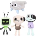 thumbnail image 1 of Juego de peluche Dandy's World, juguete de peluche de guijarros para regalo de fanáticos, almohada de peluche suave para decoración del dormitorio de los niños en el hogar,4 Pcs, 1 of 2