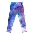 thumbnail image 6 of LRen Girls Leggings Size 7-8 High Waisted Galaxy Sky Print Casual Yoga Pants Tights Trousers for Kids Dance Comfortable Workout Running Yoga Pants, 6 of 6