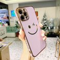 thumbnail image 2 of FFIY Étui Mignon pour iPhone 12 Pro Max, Étui Sourire, Étui de Luxe pour Objectif de Caméra pour Femmes, Étui de Protection Compatible avec iPhone 12 Pro Max - 6.7 Pouces (Violet), 2 of 6