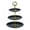 Black, variant on XMMSWDLA 1pcs 3 Tier Round Plastic Party Cake StandandCupcake Holder Fruits Dessert Display Plate Table Decoration for Wedding Birthday Party Celebration