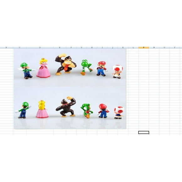Jouets Nouveau Super Mario Bros 1.5-2.5?? Figurines Set 6 Pièces