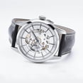 thumbnail image 2 of Hamilton Railroad Silver Skeleton Dial Black Leather Mens Watch H40655751, 2 of 2