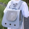 thumbnail image 4 of Wekity Pet Outing Backpack,Cat Backpacks for Carrying,Dog Carrier Backpack,Fully Ventilated Mesh Adjustable Portable Backpack,Pet Backpack for Traveling,Dog Carrier Bag for Hiking Walking Cycling-0619, 4 of 5