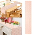 thumbnail image 2 of Hearth & Gear Star Runner Linen Atmosphere Decorative Cloth Brick Table Extra Long Table Cloth Christmas Table Cover Cloth Spandex Tablecloths Table Cloth Hangers with Large Tube Paper Tablecloth, 2 of 6
