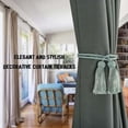 thumbnail image 5 of 2 Pairs Curtain Handmade Tiebacks Decorative Curtain Tiebacks Ropes Tie-Backs Curtain Holdbacks with Tassel for Home and office Window Drapery, 5 of 5