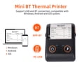 thumbnail image 3 of Portable Receipt Printer 58MM Thermal Printer Mobile POS Printer USB BT Connection Support ESC/POS Command Compatible with Windows Android iOS for Supermarket Store Restaurant, 3 of 8