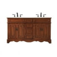 thumbnail image 3 of Elegant Lighting Vf30460d Francis 60" Free Standing Double Basin Vanity Set - Wood, 3 of 8
