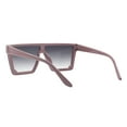 thumbnail image 3 of Flat Top Square Sunglasses Unisex Futuristic Boyfriend Shades UV 400 Dusty Pink, 3 of 4