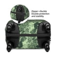 thumbnail image 5 of Multi-Size Suitcase Protective Cover Full Range Double Stitching Invisible Zipper For Travel Business Green Leaves X-Large, 5 of 8