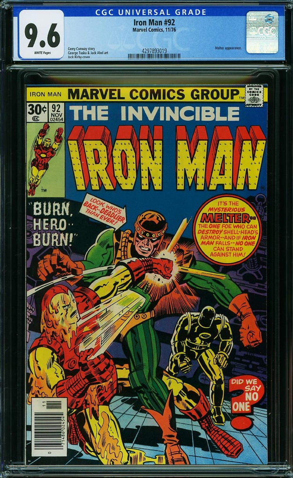 Iron Man #92 - CGC 9.6 Comic Book