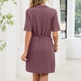 thumbnail image 4 of CIENVNSTG Women's Casual Dresses A-Line Classic Breathable Holiday Dress Lightweight Versatile Party Dress, 4 of 6