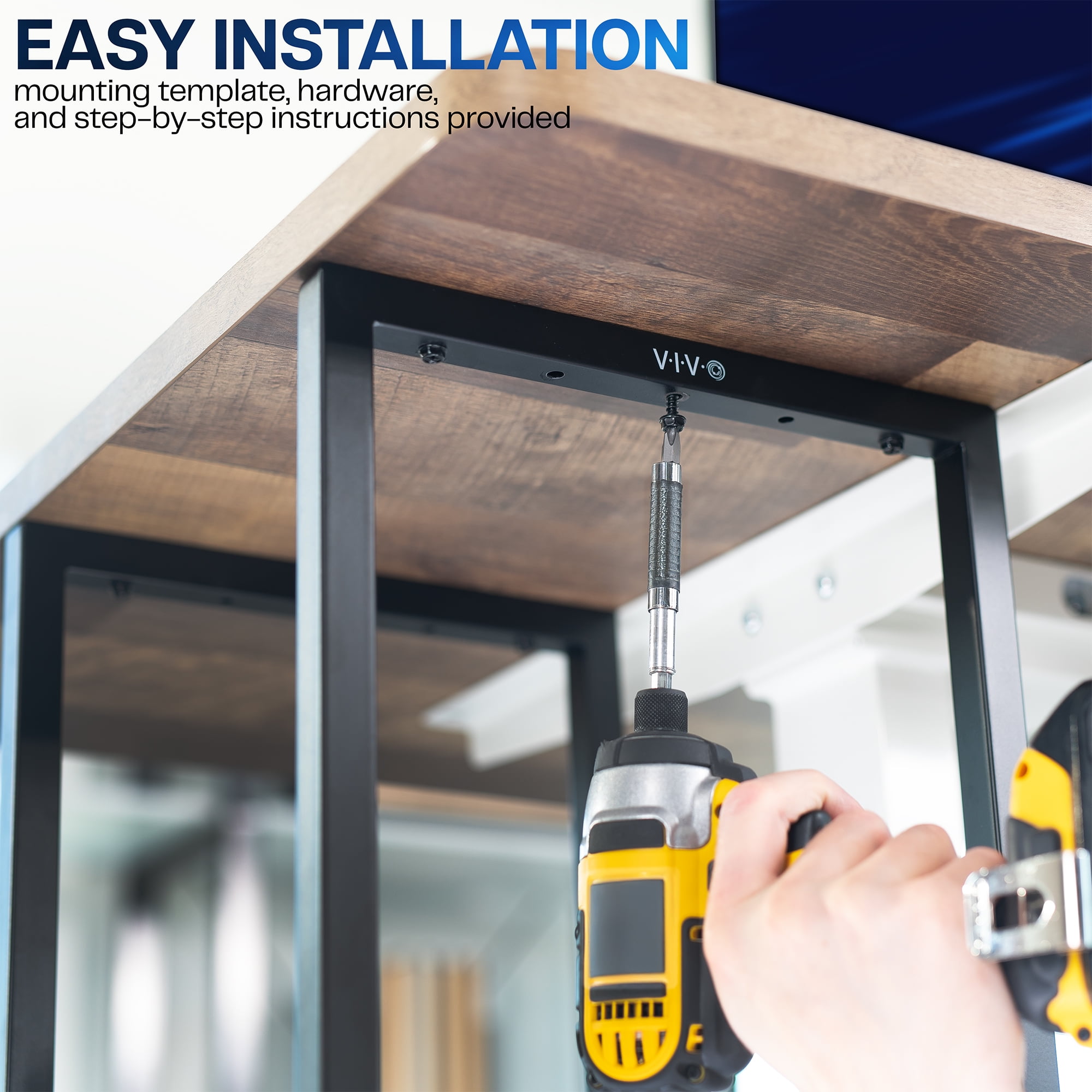 VIVO Large Under Desk PC Shelf Mount