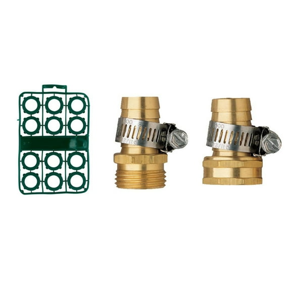 Orbit 5/8 Inch Aluminum Hose Repair bundle with Male and Female Menders