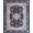 Navy Blue, Pattern 6, variant on ODIKA Scatter Pink Boho Delicate Scroll Vine Border Entry Door Entryway Stain Resistant Low Profile for Dorm Room, Small Living Apartment