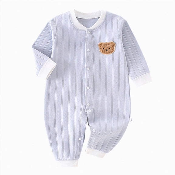 mgoYE Baby Newborn Romper Clothes Long Sleeve Romper Newborn Infant Baby Bodysuit Jumpsuit for Boys Girls 3-6 Months